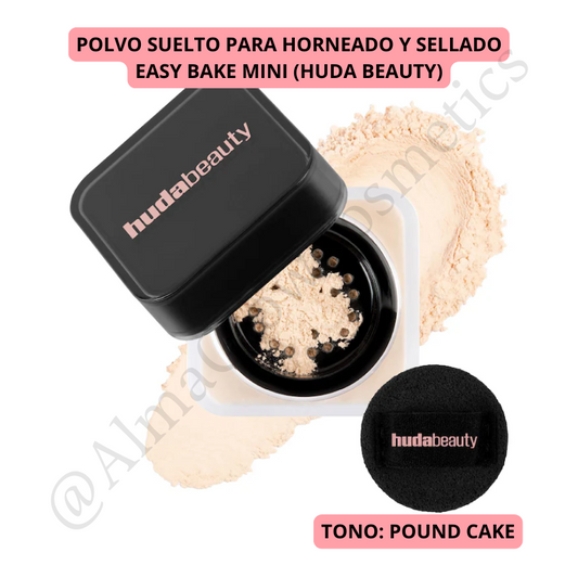 Polvo suelto Easy Bake Mini 6 g de Huda Beauty, tono Pound Cake