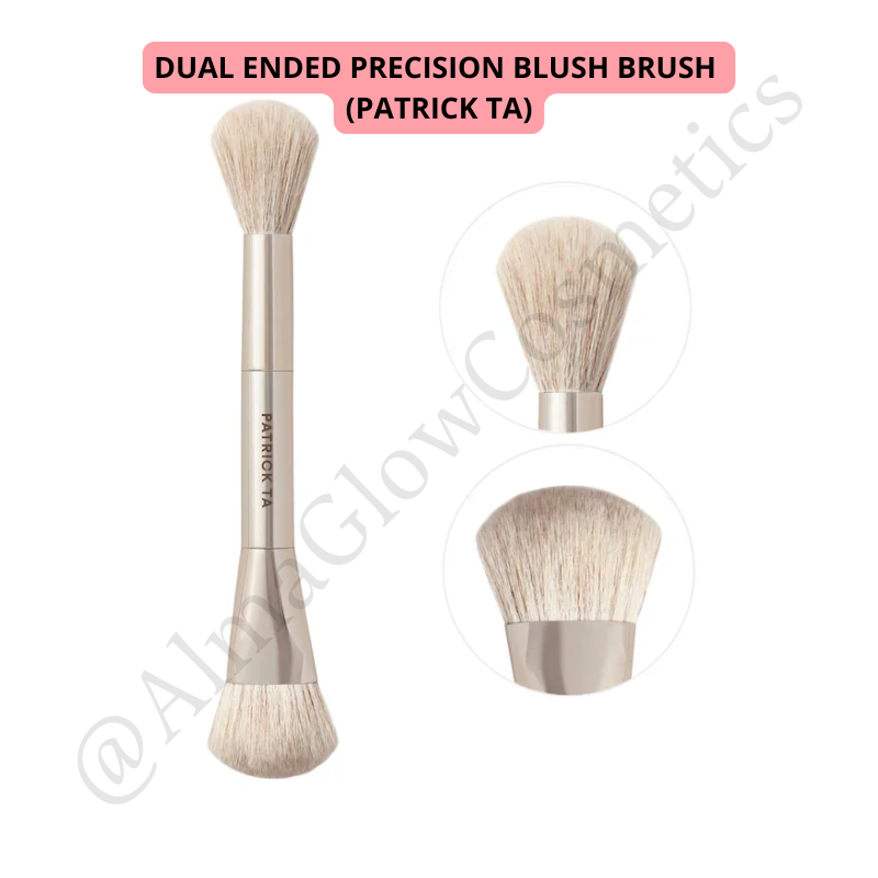 Dual ended precision blush brush
