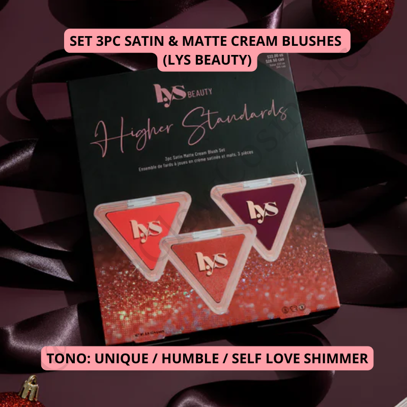 3Pc Satin & matte blush set (LYS BEAUTY)